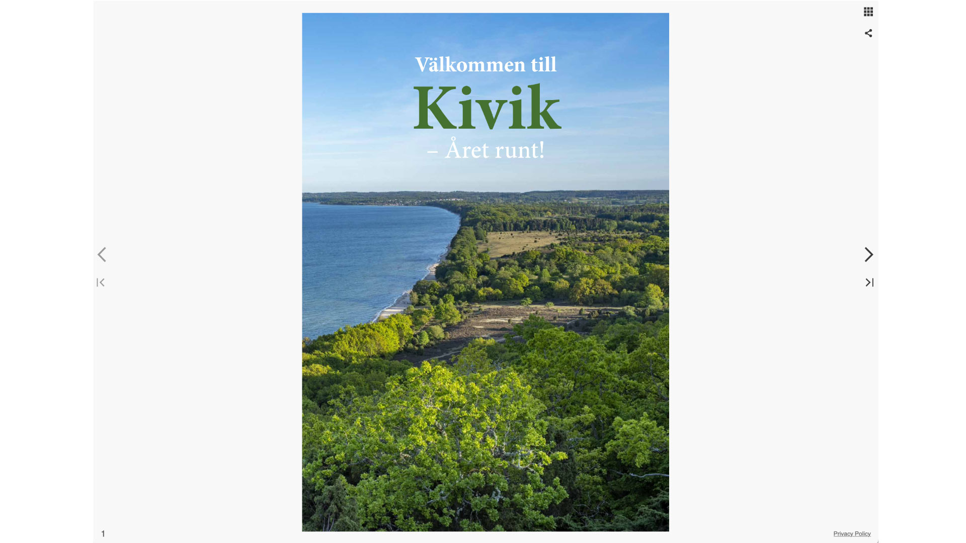 Välkommen till Kivik - året runt-broschyr